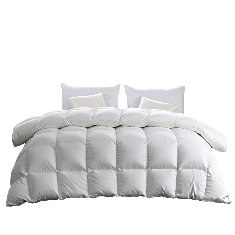 北极绒(Bejirog)家纺 羽绒被95白鹅绒冬被酒店被子被芯正品冬季加厚双人鹅绒被柔赛丝纯色斜纹立体被