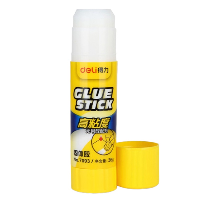得力(deli)6372固体胶高粘度胶棒36g4支装
