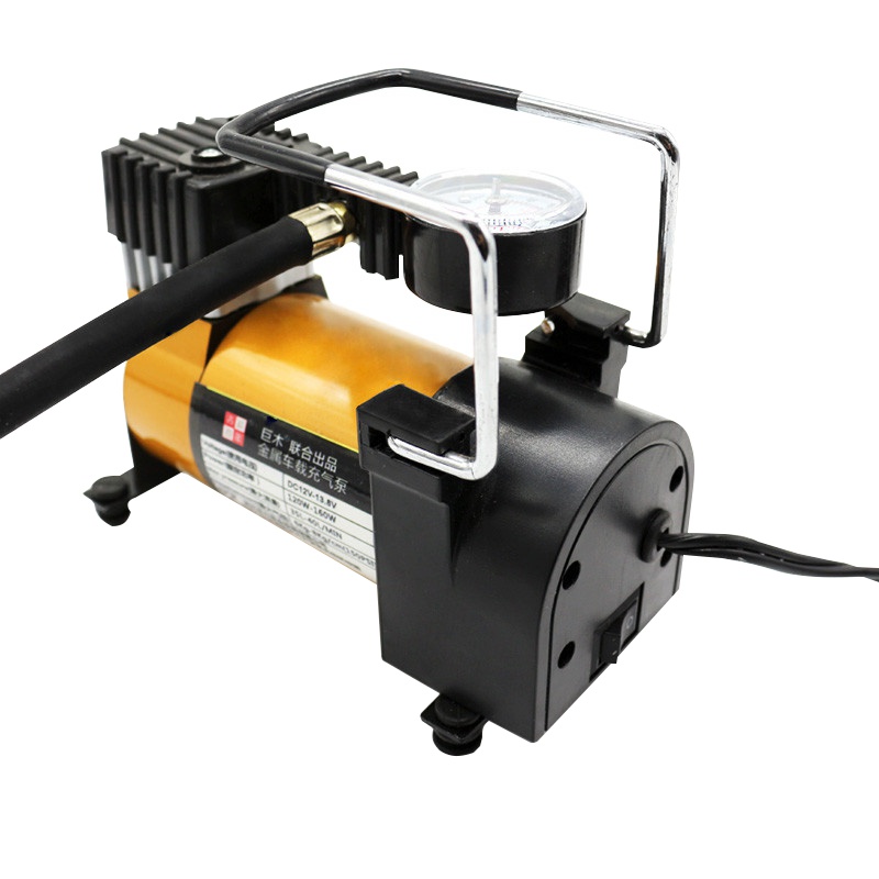 巨木 汽车打气泵 打气筒12V多功能小型胎压计充气泵