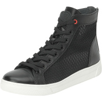 思加图2020春季新款休闲后拉链牛皮革/网布女皮靴9AY40AD0