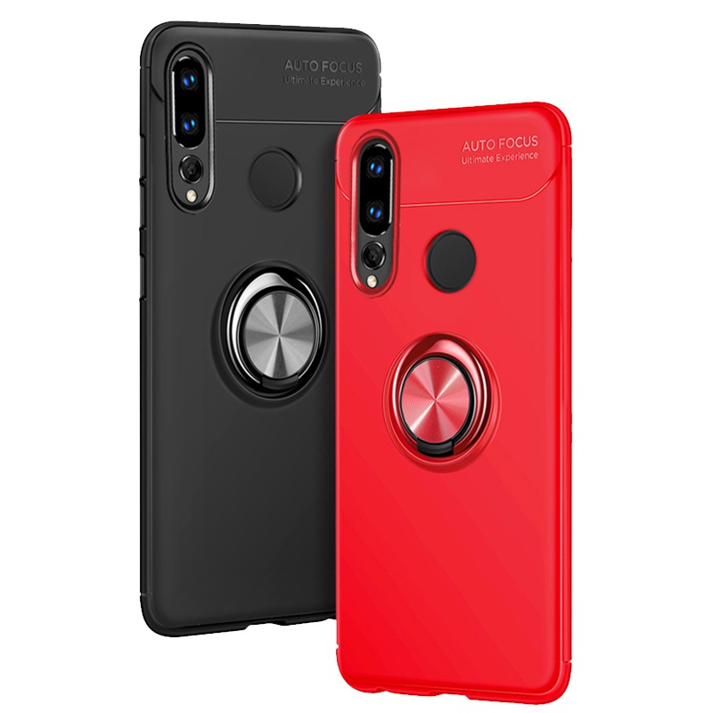 圣幻 华为nova4手机壳防摔nova4全包硅胶nova4保护套外后盖磨砂个性创意潮男磁吸支架壳指环支架保护套