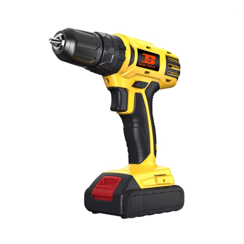 波斯 锂电钻18V手电钻双速平推电钻一电一充 快速夹头