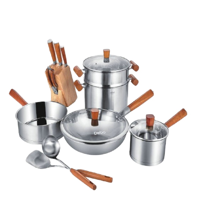 Debo德铂 埃特斯堡不锈钢厨房锅具刀具套装11件套DEP-386 单套装
