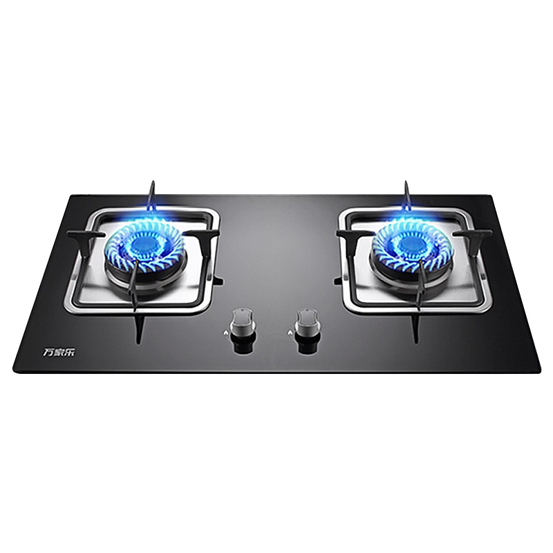 万家乐 燃气灶煤气灶灶台嵌两用灶具 猛火爆炒 易擦洁净设计 钢化玻璃高效猛火 大火力4.2kw液化气JZY-DQZ01B