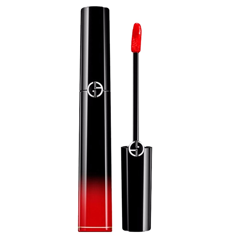 (ARMANI) 阿玛尼臻致丝绒哑光 黑管唇釉口红 漆光唇釉显色口红6ml 402#橘红色