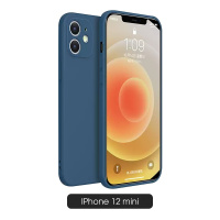 古尚古 苹果12手机壳iPhone12Promax液态硅胶mini全包镜头防摔ip保护套pro软壳max超薄直边外壳男软