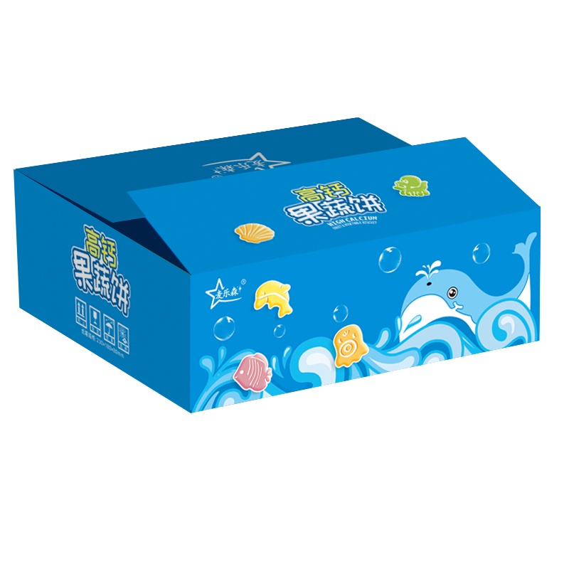 [买2份送2袋]高钙果蔬饼干50g*2袋混合口味小曲奇饼干休闲零食