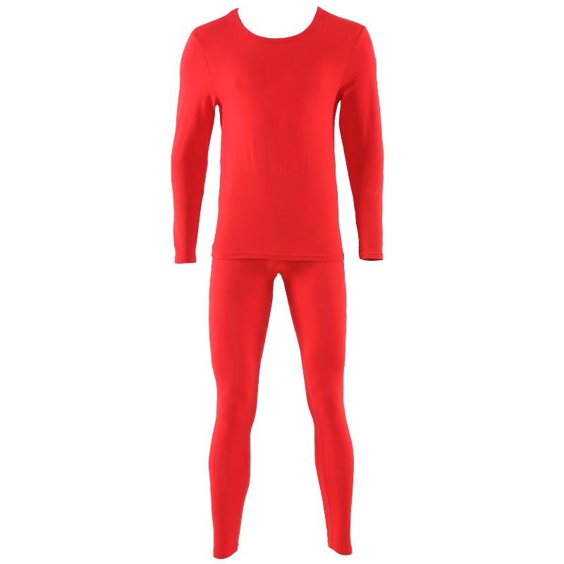 都市丽人编织斜纹秋衣秋裤男士保暖内衣套装4W7106