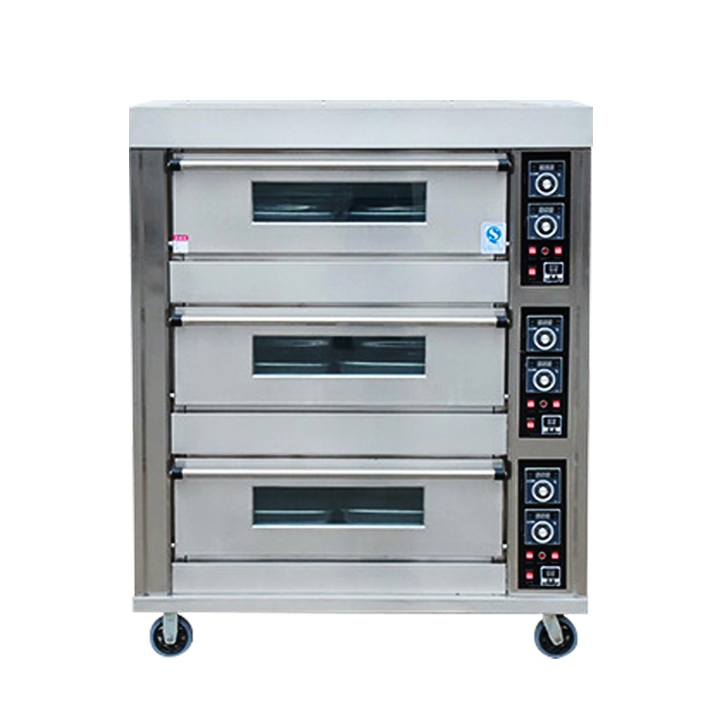 埃利斯(AILISI)商用厨房商用高温烤箱 披萨蛋糕面包西餐后厨 大型月饼烘炉 电烤箱三层六盘旋钮款