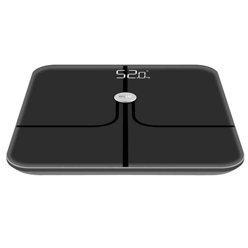 (BOE)智能体脂秤 畅享版 减肥健身运动APP身材管理家用脂肪秤体重秤 黑色
