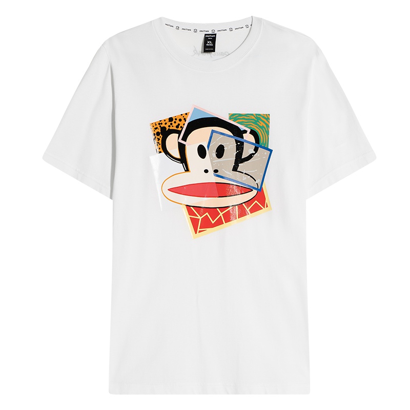 Paul Frank/大嘴猴2019夏季新款T恤男纯棉休闲韩版时尚体恤短袖潮