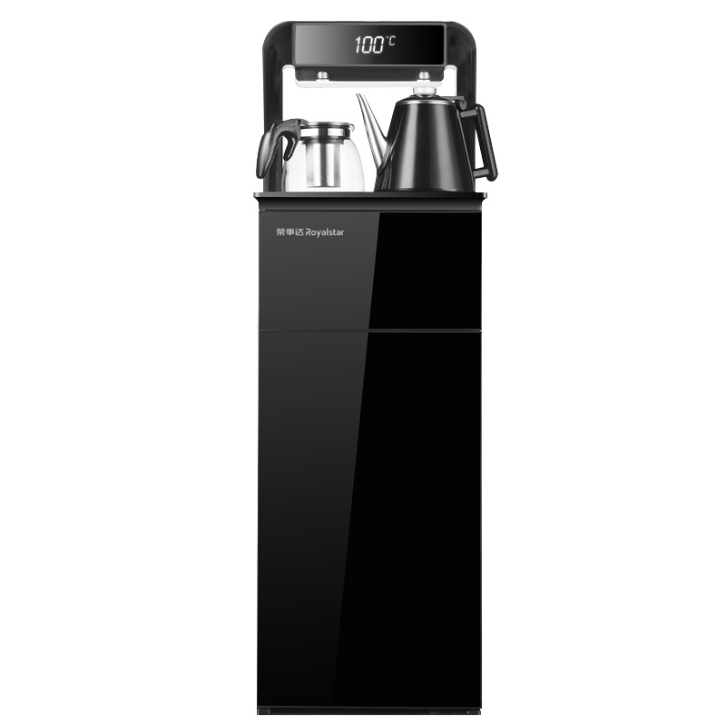 荣事达(Royalstar)CY256D饮水机家用智能全自动下置水桶小型立式泡茶冰热智能遥控茶吧机花架款黑色安全童锁恒温