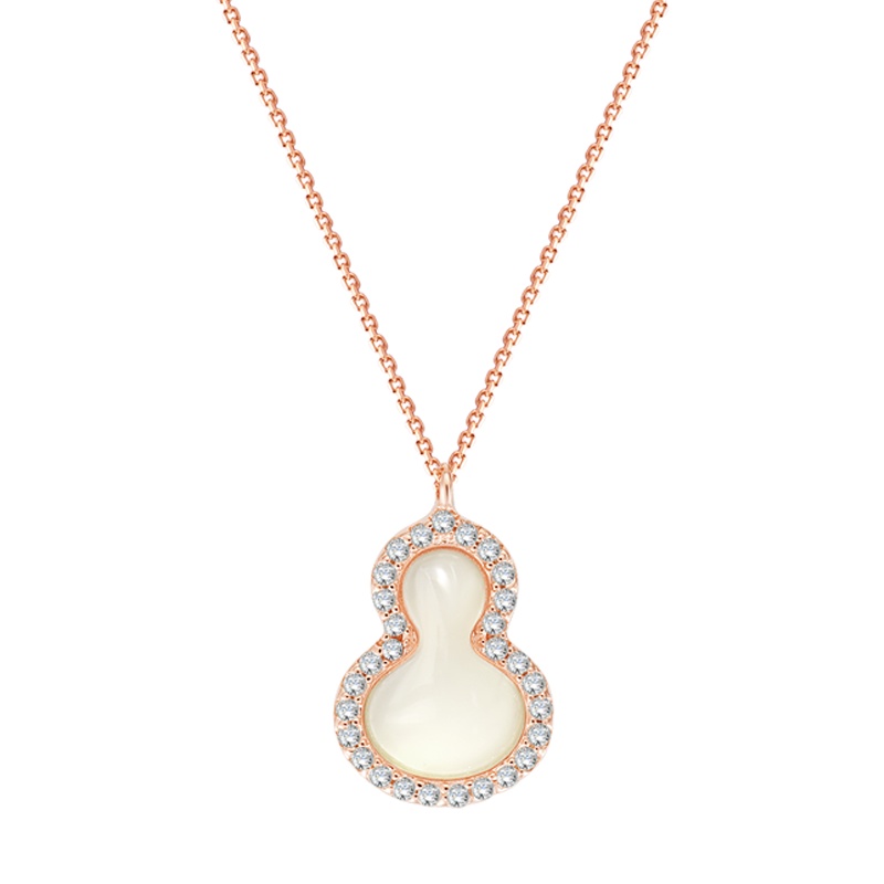 金一国囍银S925葫芦项链套链送女士(定价)BGC008