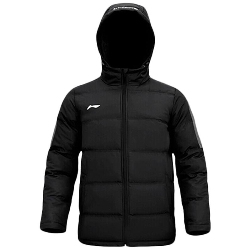 李宁冬季男士棉服短款成人运动保暖衣防风外套保暖连帽轻薄棉衣