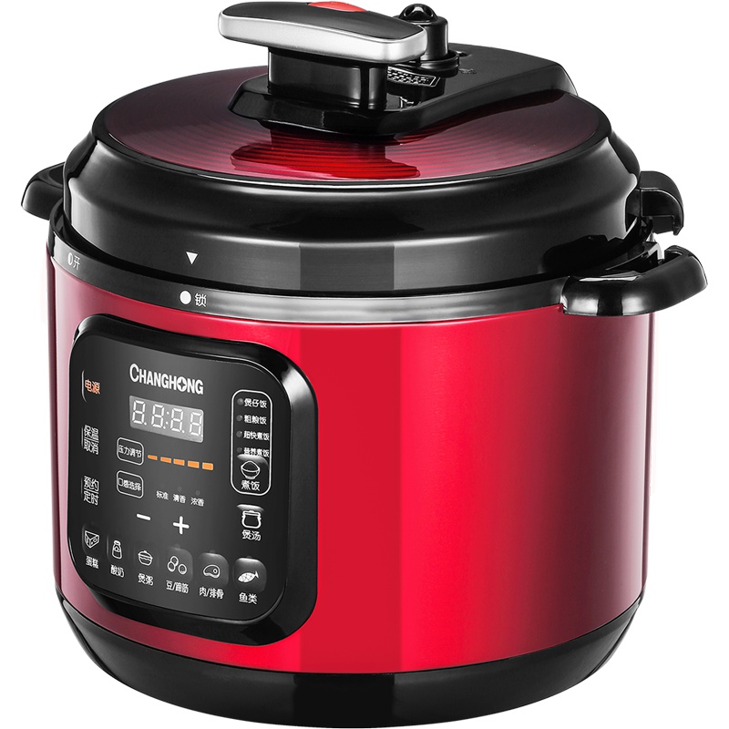 长虹(CHANGHONG) CYL-50M31S(红色)5L大容量一锅双胆高压力锅 4-6-8人微电脑控制
