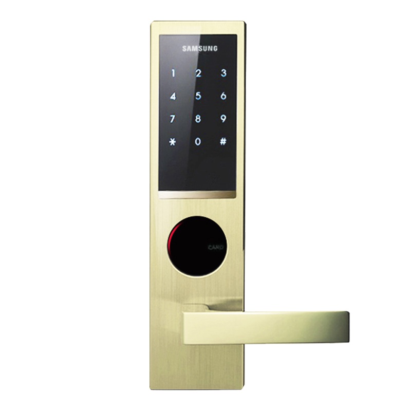 三星(SAMSUNG) 智能家用防盗门锁电子锁密码锁 感应刷卡锁 H635金色