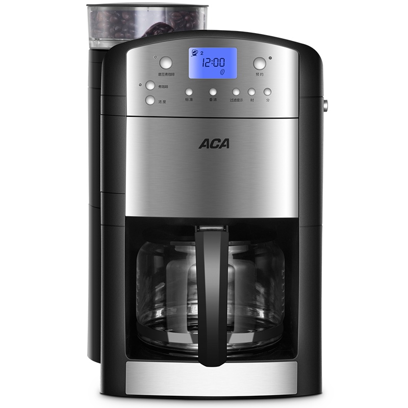 北美电器(ACA)多功能咖啡茶饮机AC-M125A 美式滴漏式家用 办公室小型迷你泡茶机咖啡壶咖啡机