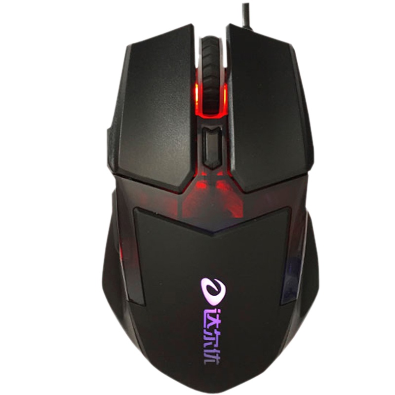 达尔优牧马人VX7电竞有线鼠标吃鸡绝地求生大逃杀网吧网咖台式电脑光电机械游戏用发光家用办公英雄联盟LOL