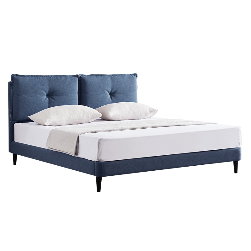 芝华仕北欧布艺床主卧大床现代婚床简约可拆洗双人创意小户型C038 新