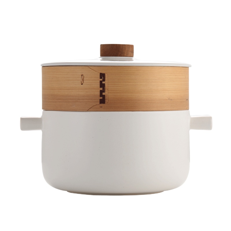 博堡 臻堡麦饭石蒸汤锅BDY-D609(2.8L汤锅+蒸格)