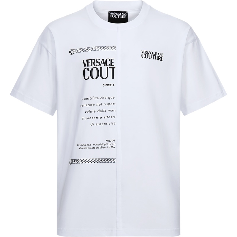 VERSACE JEANS COUTURE 范思哲 男士 棉质圆领短袖T恤 B3GVA7X4 30324