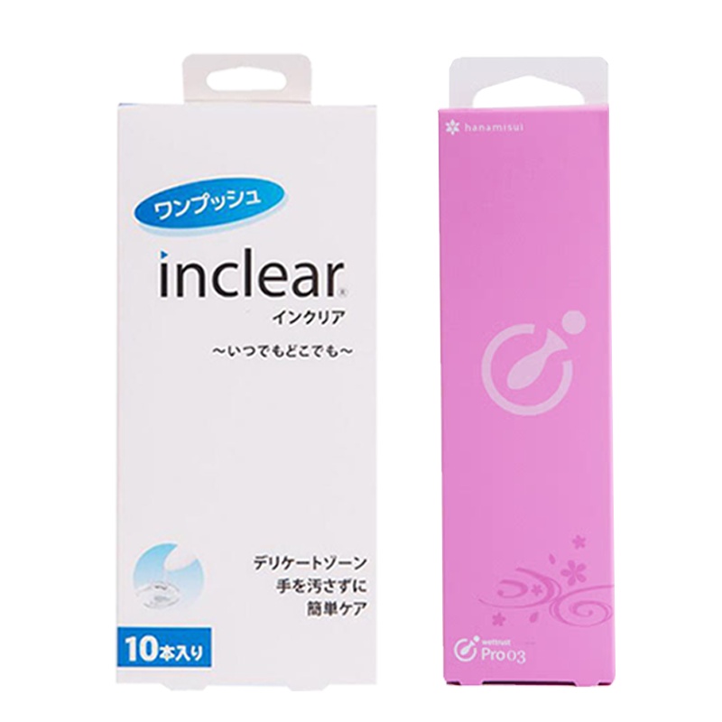 [日本进口]inclear女性抑菌乳酸菌凝胶私处护理清洁凝胶10支盒装+彩虹凝胶自然润滑悄悄使用无色无味pro粉色3支装