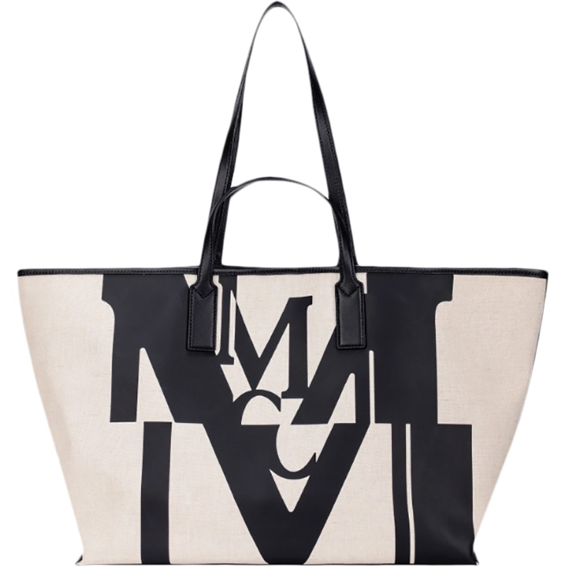 MCM 女士 织物配皮手提单肩包购物袋托特包子母包 MWPAAMH01
