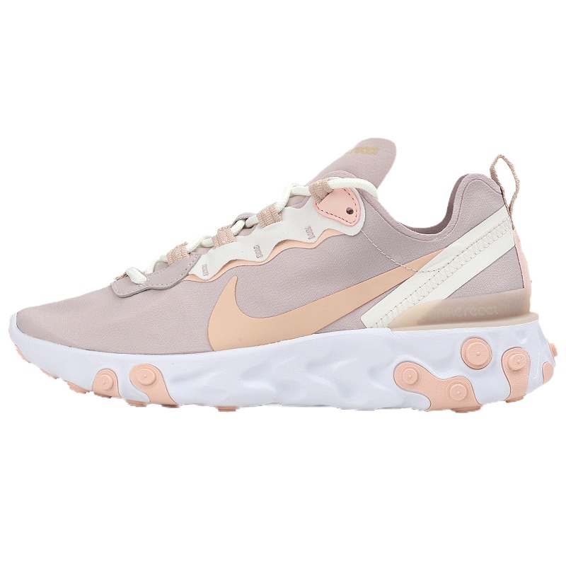 NIKE/耐克 女鞋 2020新款REACT ELEMENT 55高桥盾缓震运动防滑跑步鞋 BQ2728-012