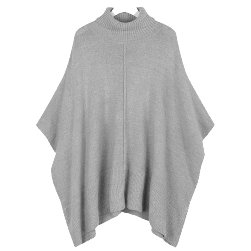 拉夏贝尔旗下拉贝缇秋冬女士韩版宽松外搭oversize毛衣高领套头中长款针织衫60005837