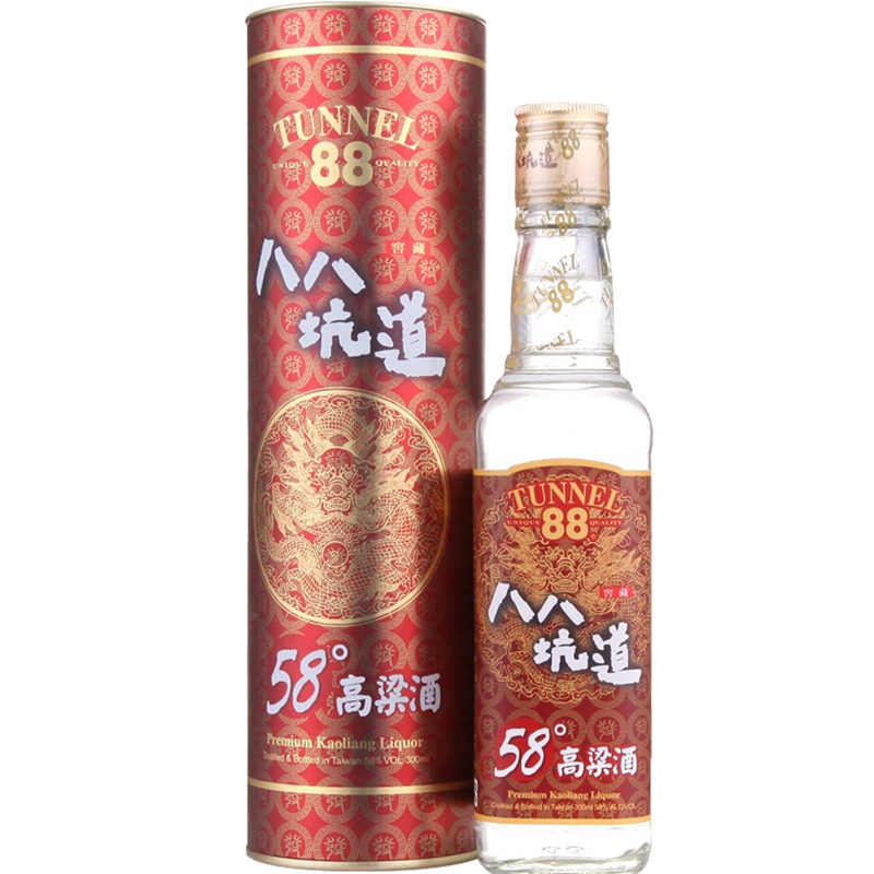 八八坑道 58度高粱酒300ml 瓶装 清香型白酒 高度白酒