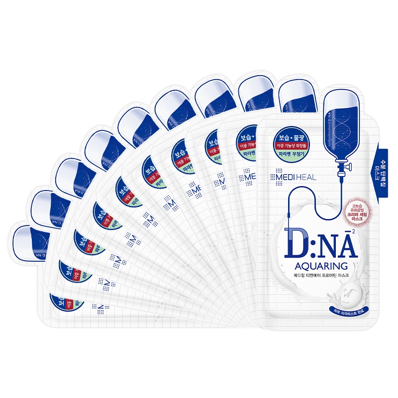 Mediheal 美迪惠尔 D:NA保湿蛋白 面膜 10片/盒 补水嫩白 可莱丝面膜