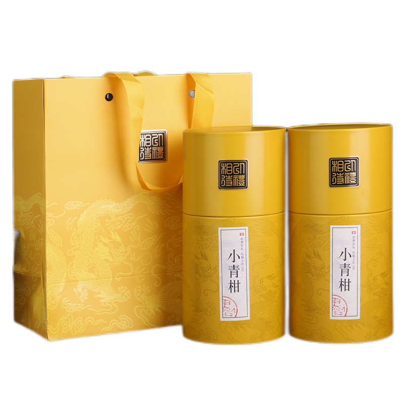 痴福 新会小青柑宫廷普洱茶黑茶桔普茶陈皮普洱熟茶罐装礼盒装500g