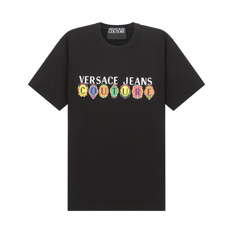 VERSACE JEANS COUTURE 范思哲 男士 棉质圆领短袖T恤B3GWA7PA 30457
