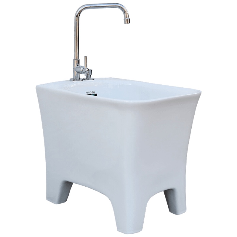 品牌直营> 拖把池阳台拖布池陶瓷墩布池台控大码自动下水地拖盆水池安心抵