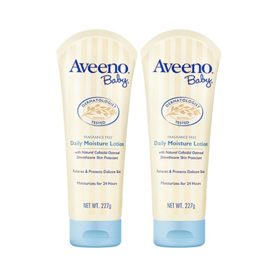 艾惟诺(Aveeno)儿童婴儿润肤乳227g 双支装润肤保湿