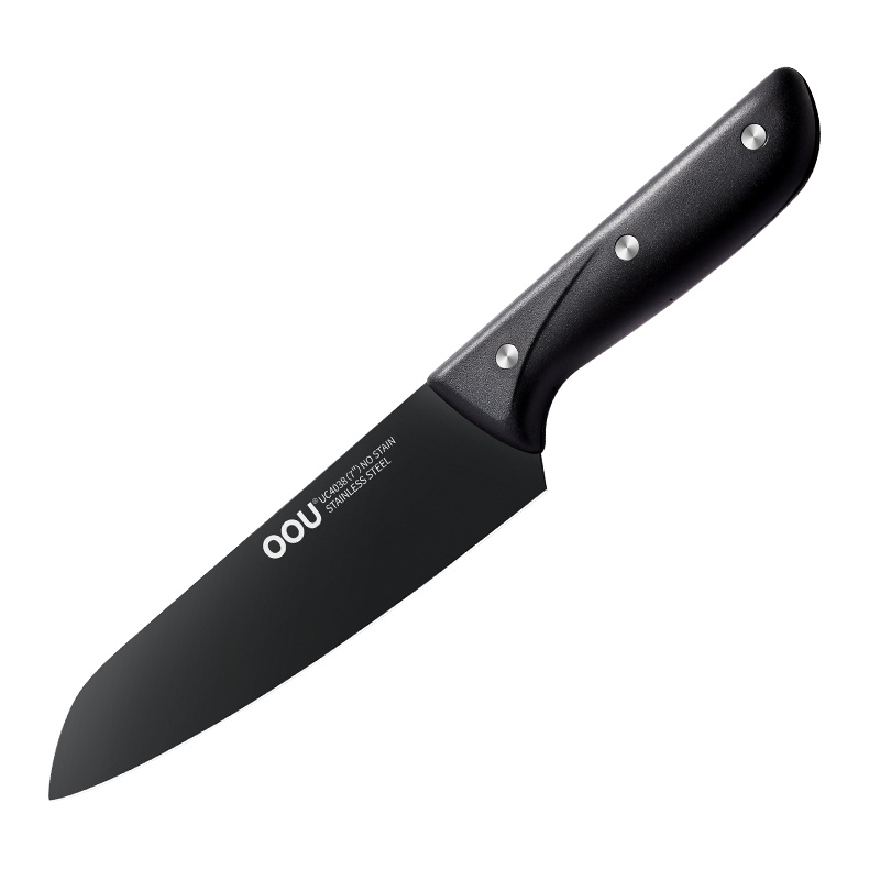 OOU!黑尚不锈钢持久不生锈厨师刀料理刀寿司刀西式主厨刀片肉刀小菜刀