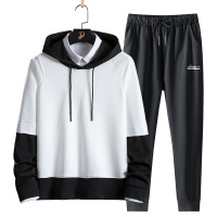 俞兆林(YUZHAOLIN)春秋男士韩版潮运动休闲ins套装潮牌帅气连帽卫衣长裤