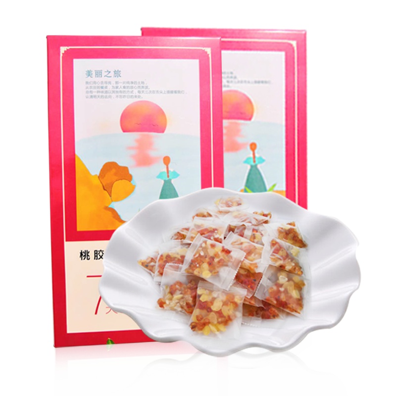 河西女子 桃胶皂角米雪燕组合300g 150g(15g*10小包)*2盒