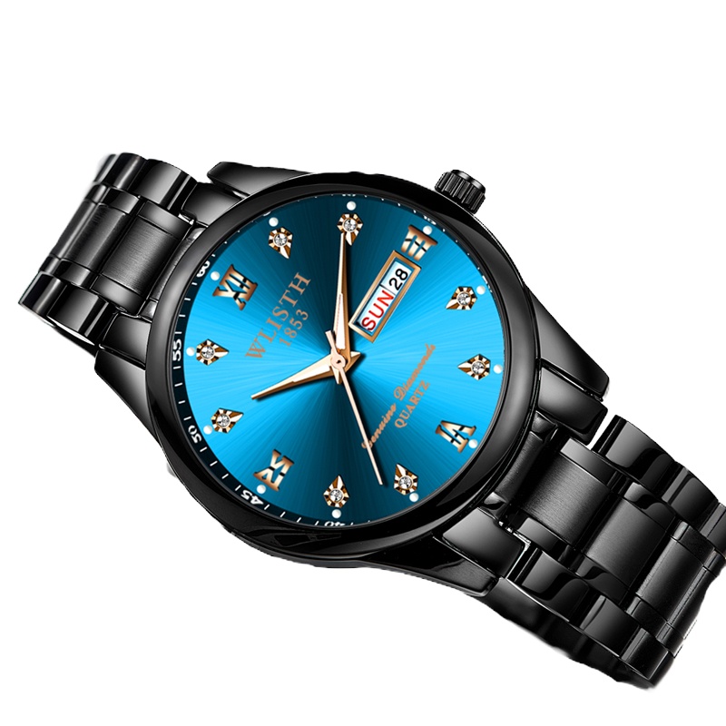 沃力仕(WLISTH)男士时尚创意男表防水钢带男士腕表定制批发非机械表石英表