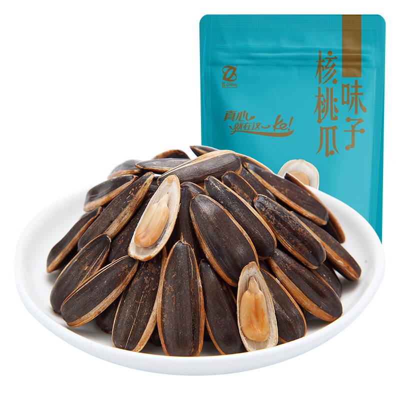 真心核桃味瓜子500g/袋香瓜子葵花籽炒货休闲零食每日坚果