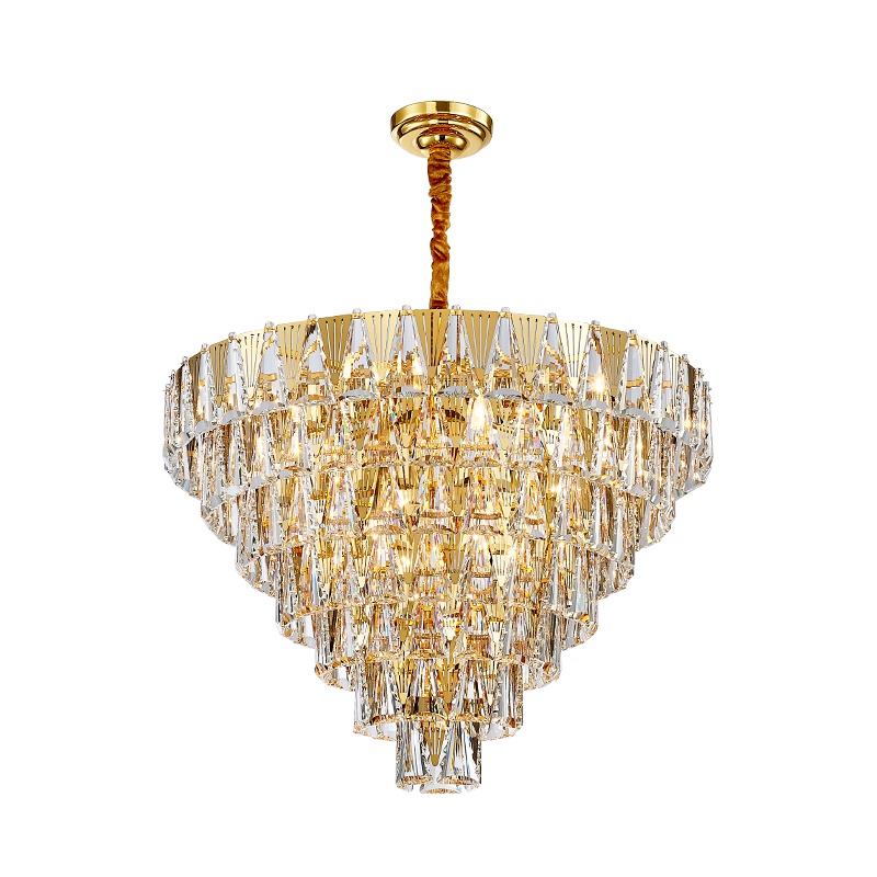 克罗斯塔 客厅吊灯2021新款简约后现代轻奢大气别墅灯具餐厅卧室水晶吊灯