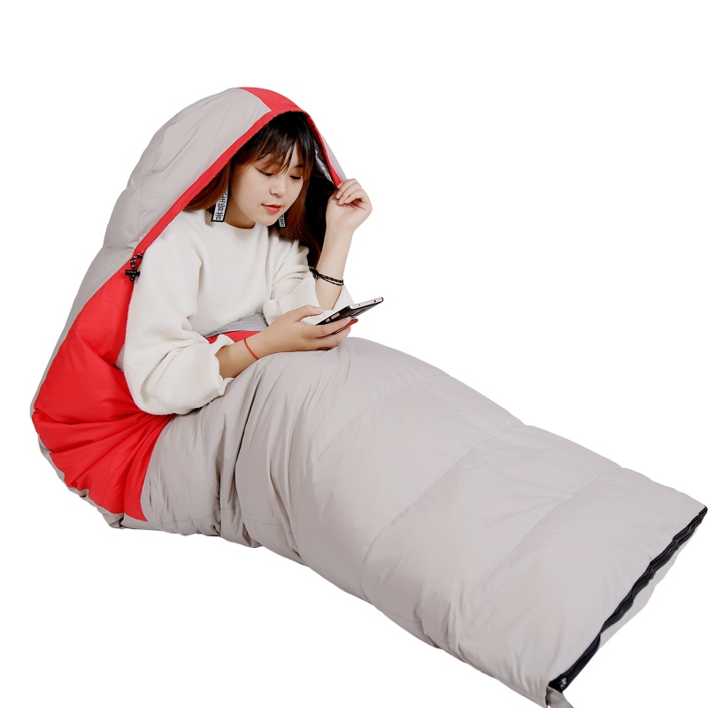 三极户外(Tripolar) TP2929 羽绒睡袋信封式1500克室内通用保暖旅行便携白鸭绒睡袋