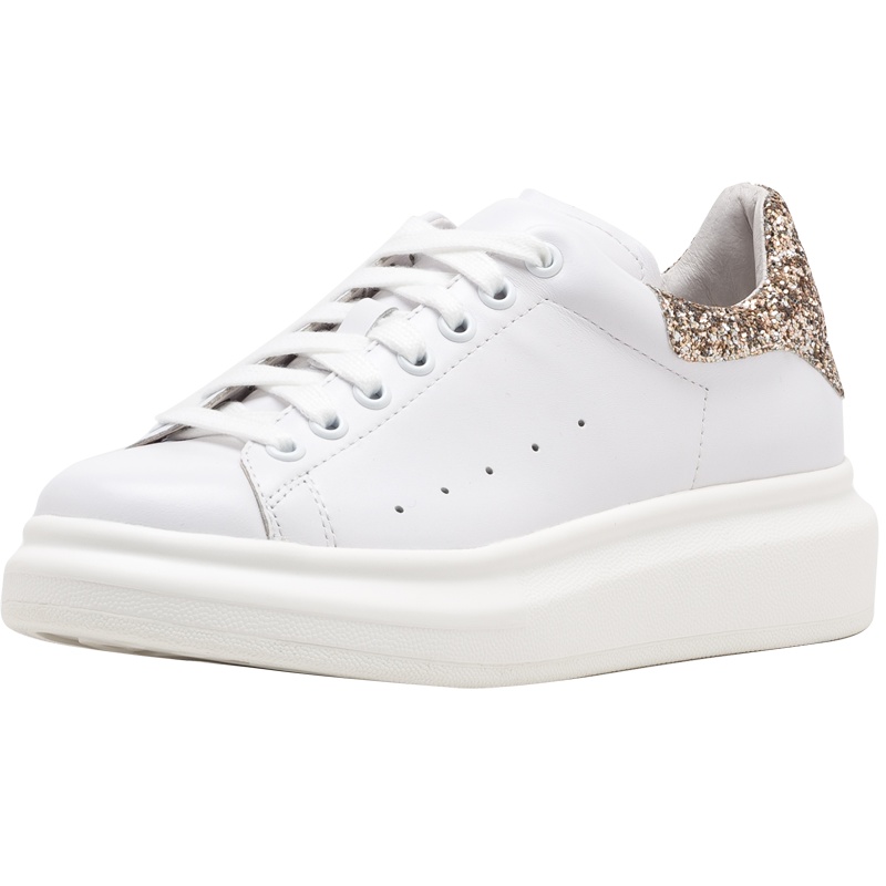 星期六(ST&SAT)新款圆头深口中跟小白鞋单鞋女SS93112217