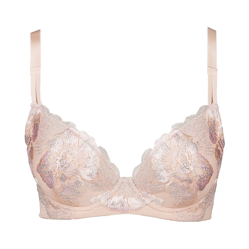 古今3/4薄款透气插片收副乳聚拢美背性感文胸罩内衣女 0F203