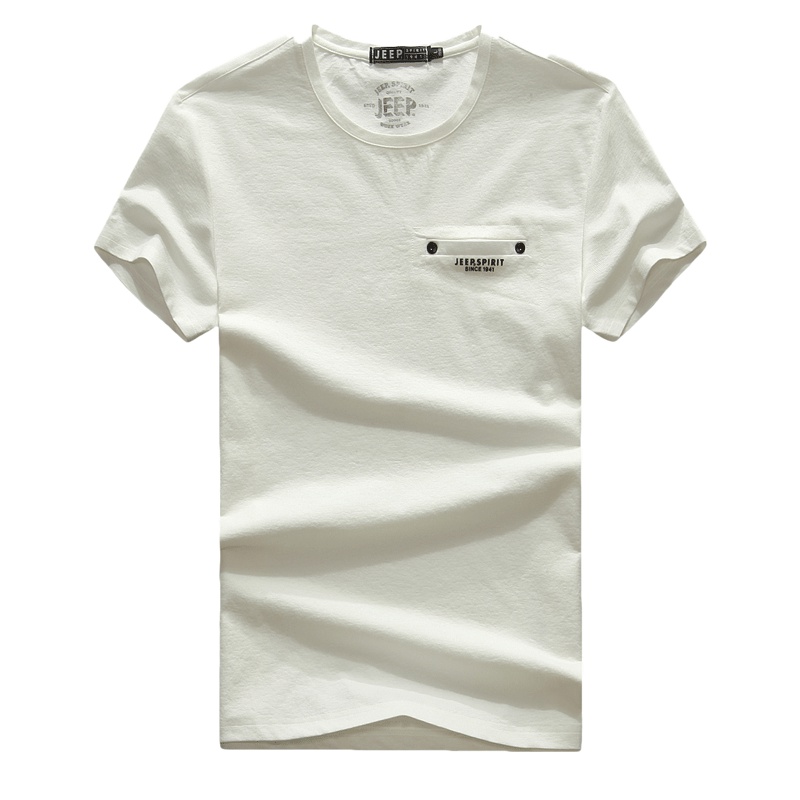 吉普新款男士短袖t恤男体恤JEEP夏季薄款宽松大码半袖男装上衣服