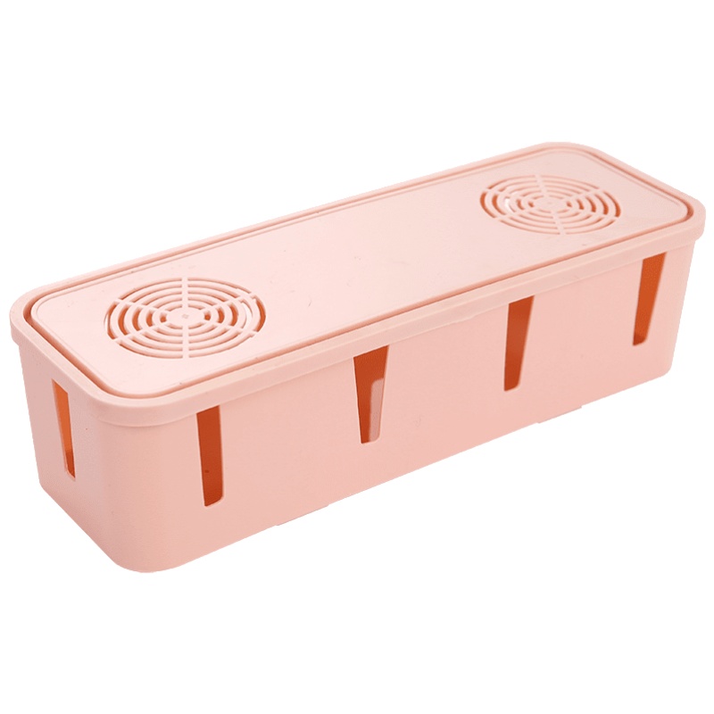 家柏饰(CORATED)桌面插排收纳盒电线插线板固定收线盒电源线插座数据线收纳整理盒