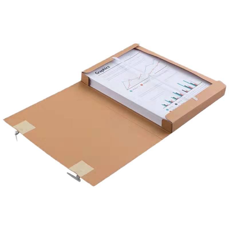 齐心 AG-60 本色国产混浆档案盒 A4/60mm(10个/套) 牛皮纸色