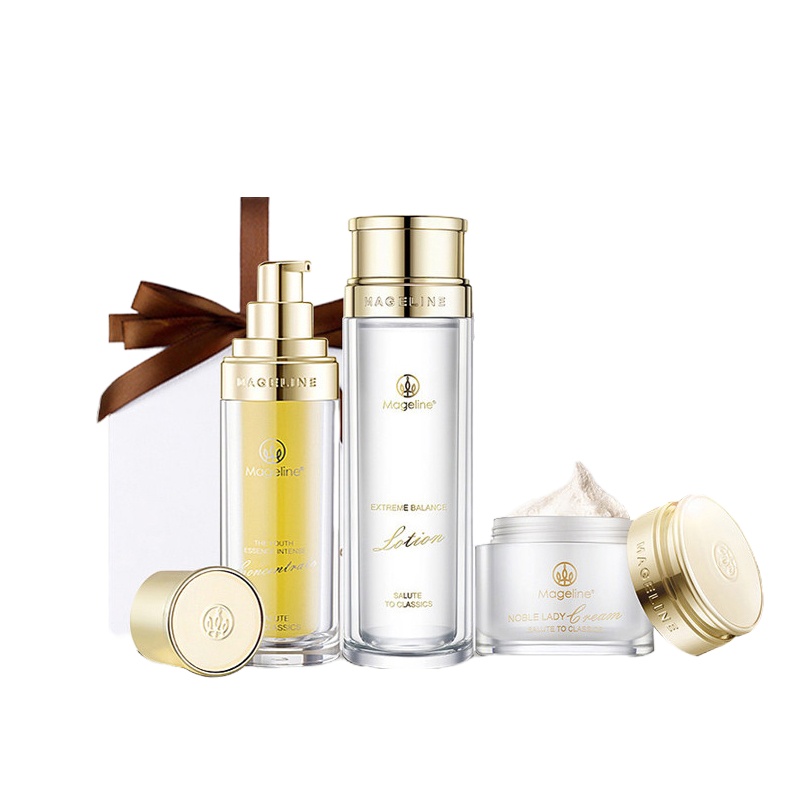 麦吉丽素颜三部曲套装专卖店正品补水紧致爽肤水精华贵妇膏