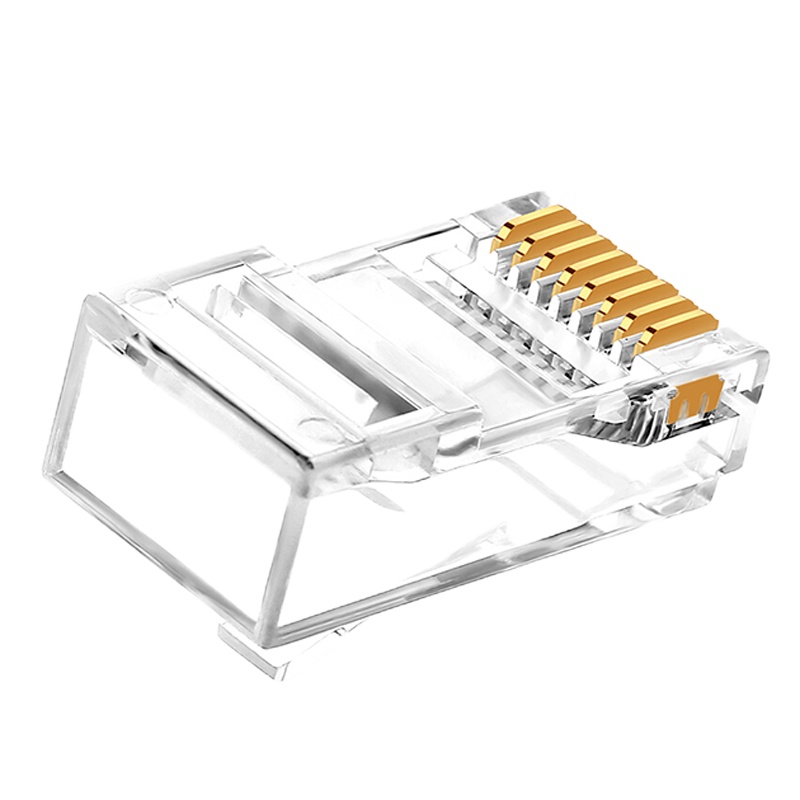 胜为(shengwei)RCA-3100 100个/盒 50U镀金接头 非屏蔽六类网络水晶头(计价单位:盒)透明