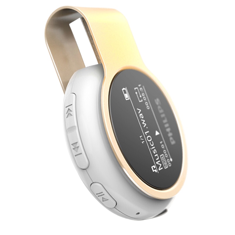 飞利浦 (PHILIPS) 蓝牙MP3播放器SA5608无损有屏迷你计步器学生英语学习听力随身听FM收音机 白色